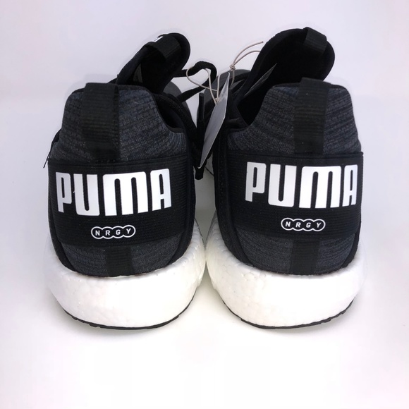 Puma Mega Nrgy Heather Knit Running Shoes Black - Picture 6 of 7